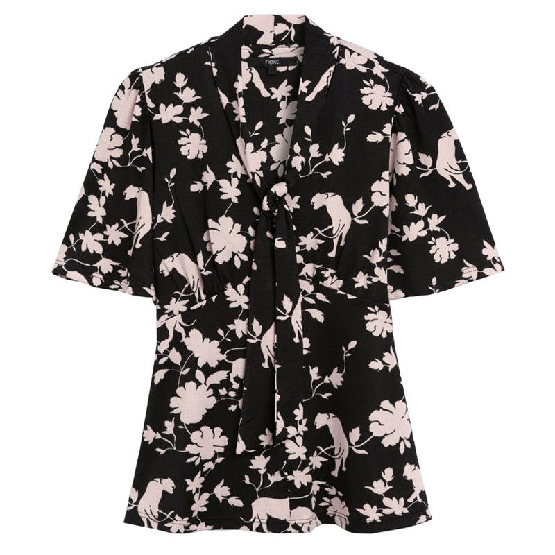 بلوز آستین کوتاه زنانه نکست مدل ad-3031