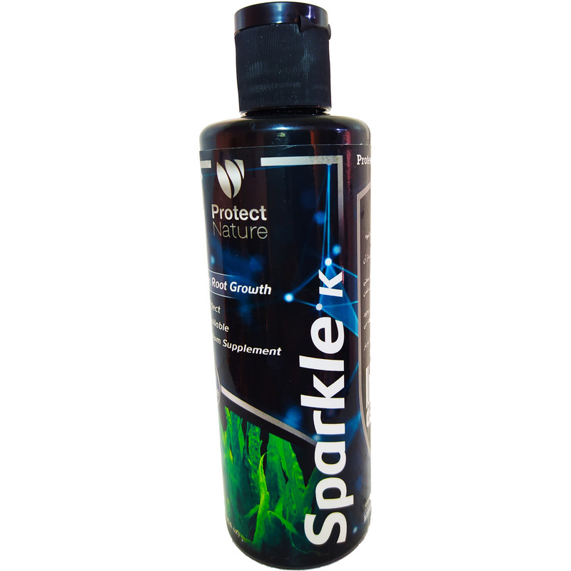 کود محلول آبزیان پروتکت نیچر مدل اسپارکل پتاسیم حجم 250میلی لیتر