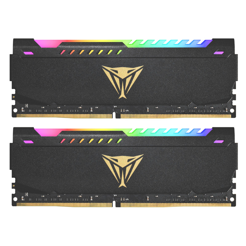 خرید و قیمت رم دسکتاپ DDR4 دو کاناله 3600 مگاهرتز CL20 وایپر مدل Steel RGB ظرفیت 64 گیگابایت