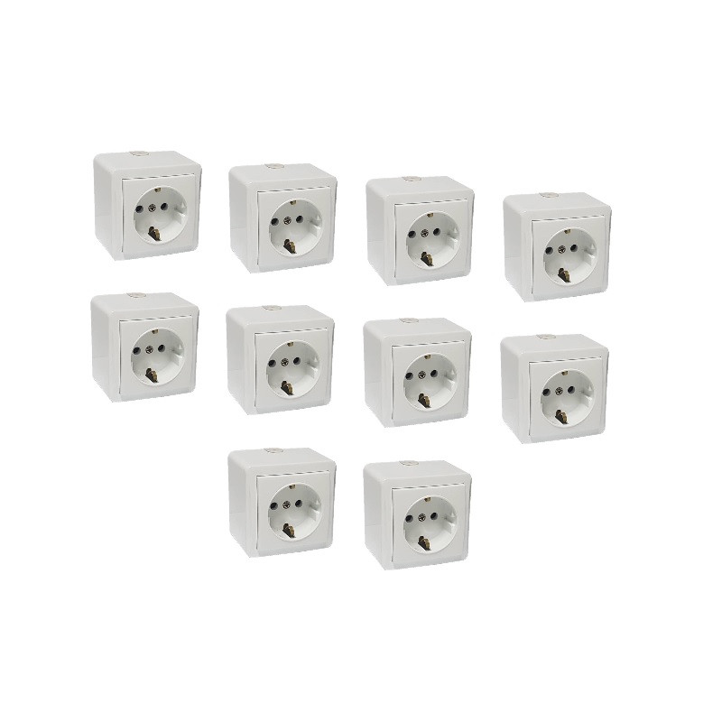 پریز برق ارت دار مدل شهاب 2024 بسته 10 عددی