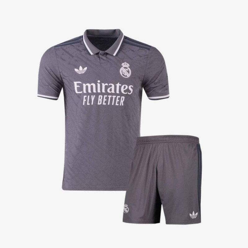 خرید و قیمت ست تی شرت و شلوارک ورزشی مردانه مدل هواداری رئال مادرید کیت سوم