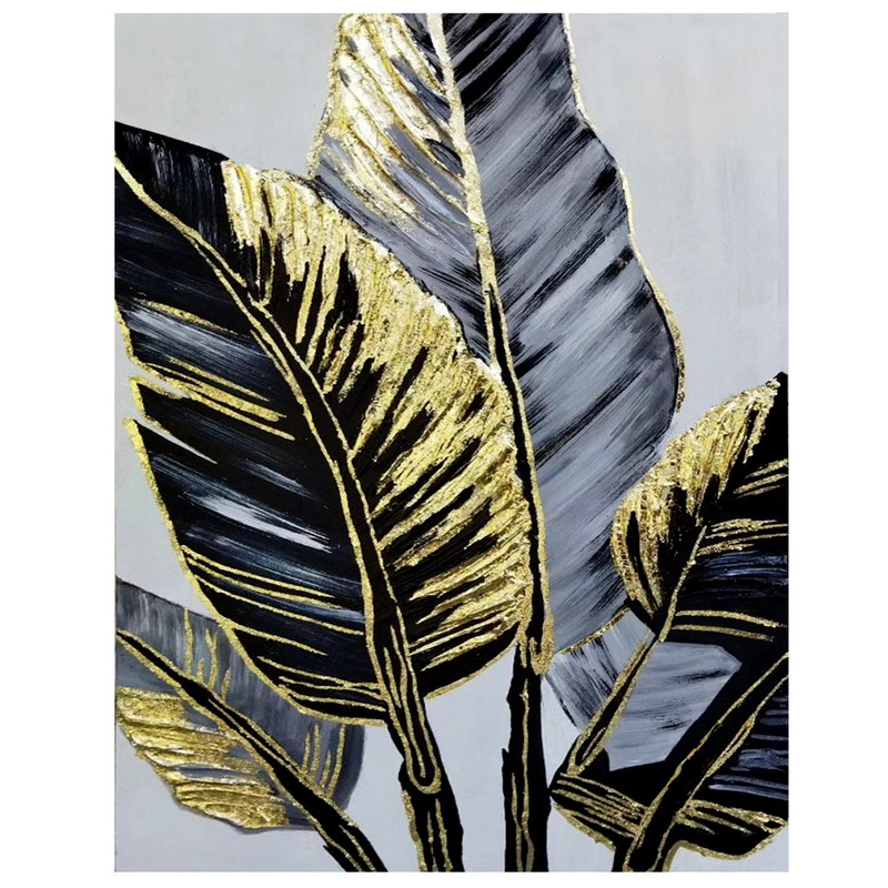 تابلو نقاشی ورق طلا مدل پر نقش برجسته کد 770