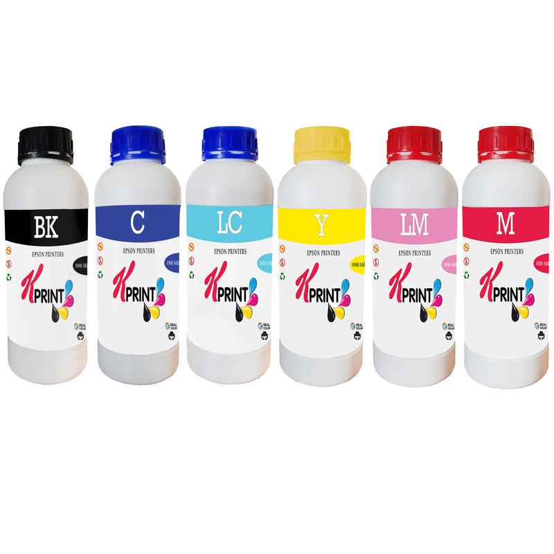 خرید و قیمت پک کامل جوهر مخزن کی پرینت مدل KE6RL حجم 1 لیتر