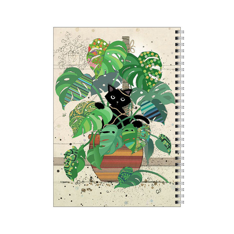 خرید و قیمت دفتر مشق 100 برگ بامبیلیپ طرح گربه و گلدان برگ انجیری کد 5080110