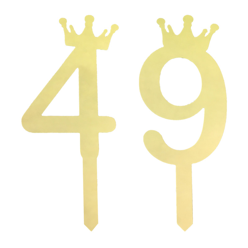 تاپر کیک هانستو مدل عدد 49 کد TPN49 مجموعه 2 عددی