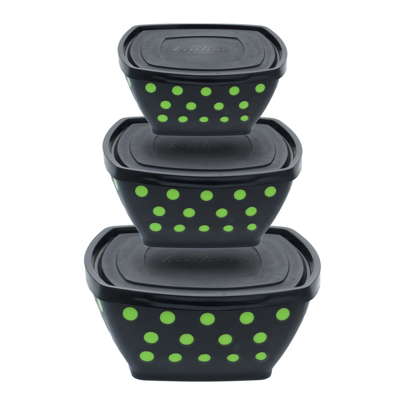 ظرف نگهدارنده مدل هایلوکس مربع مجموعه سه عددی