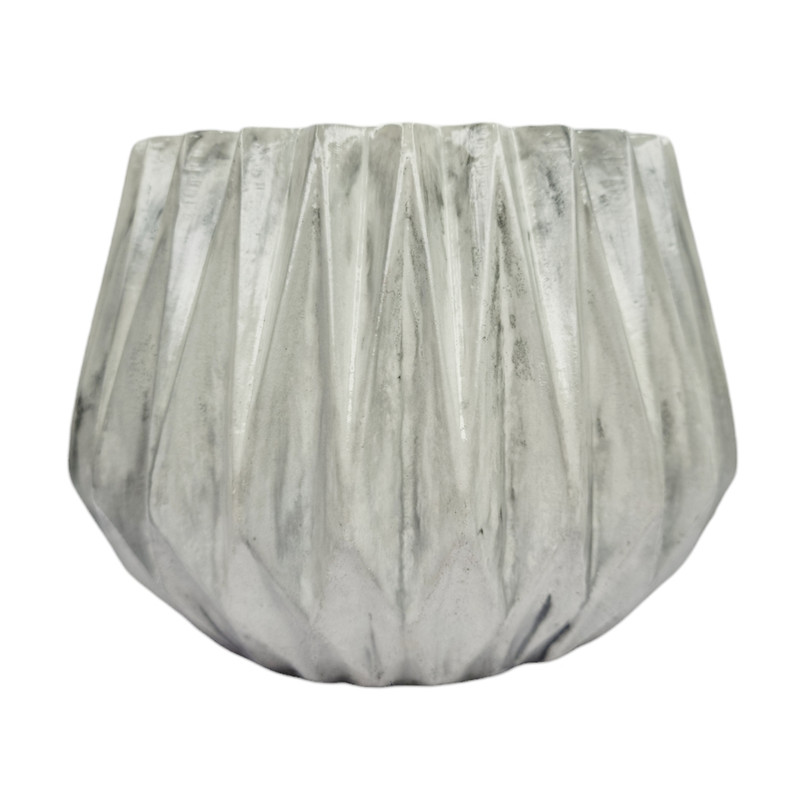 گلدان بتنی مدل ونوس طرح رگه دار کد 07