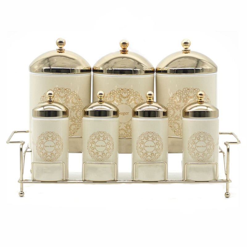 ست جای ادویه 8 پارچه سام ست مدل گاردنیا