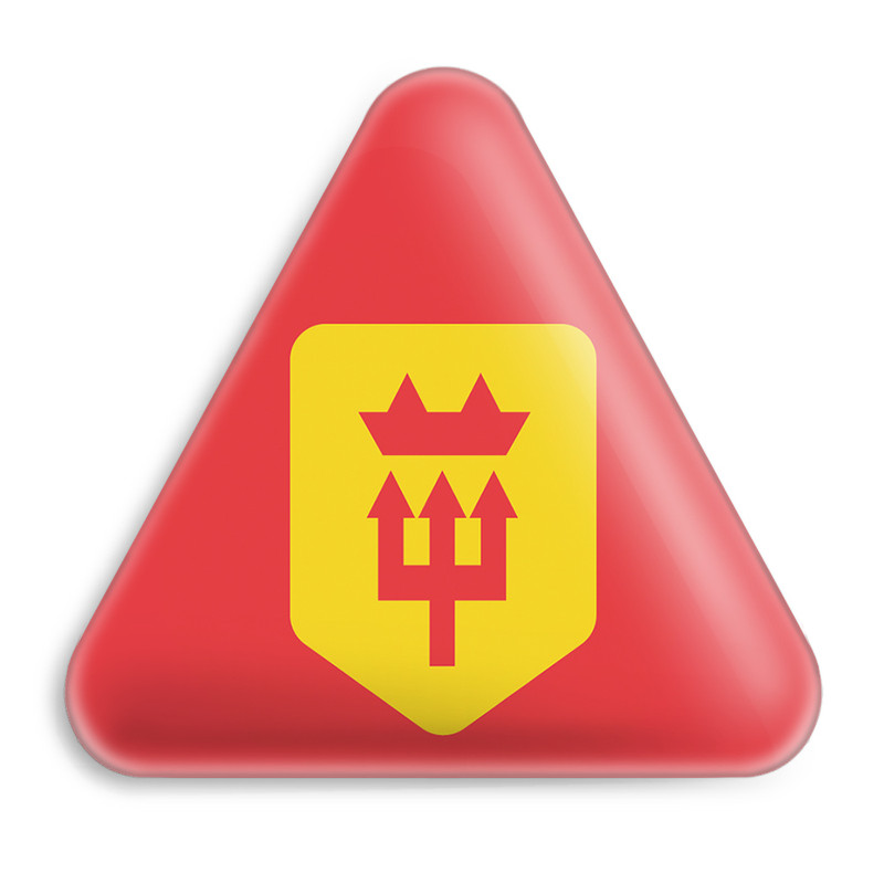 پیکسل خندالو طرح باشگاه منچستریونایتد مدل مثلثی کد 2066