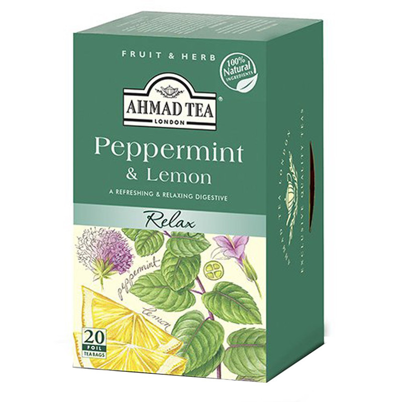 بسته دمنوش چای احمد مدل Peppermint and Lemon