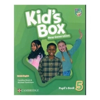 Kids Box 5 New Geeration British کتاب دانش آموز کتاب کار سی دی