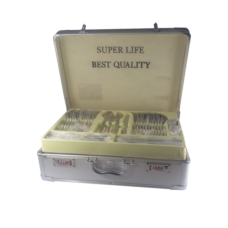 سرویس قاشق و چنگال 128 پارچه سوپرلایف کد 403