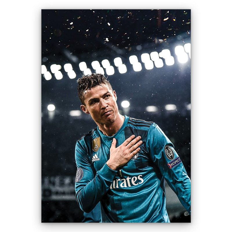 خرید و قیمت تابلو شاسی گالری دیکوماس طرح کریستیانو رونالدو کد CR7 DMS-T135
