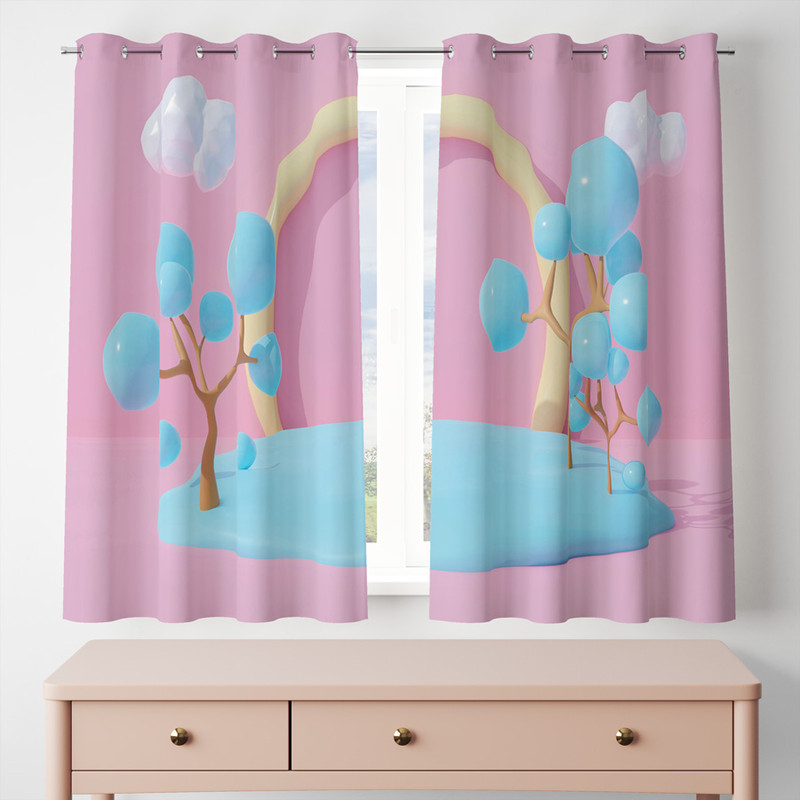 پرده مدل مخمل پانچی کد 7876 سایز 200x140 سانتی متر