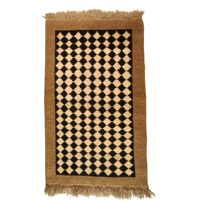 گبه فرش دستباف یک ونیم متری مدل بافت قشقای شیراز کد NKP.Z.N/41