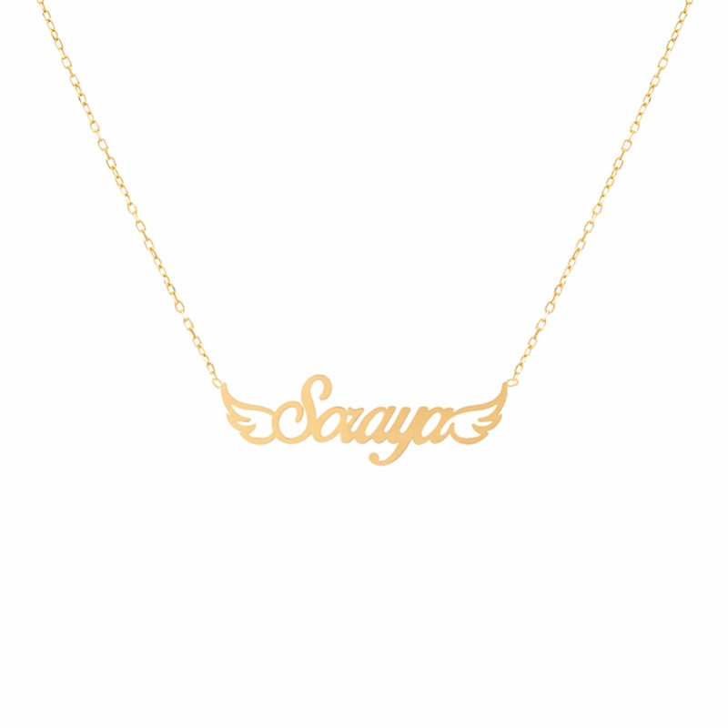 گردنبند طلا 18 عیار زنانه مدل اسم ثریا