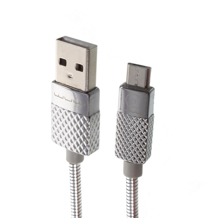 خرید و قیمت کابل تبدیل USB به microUSB دبلیو یو دبلیو مدل X24 طول 1 متر