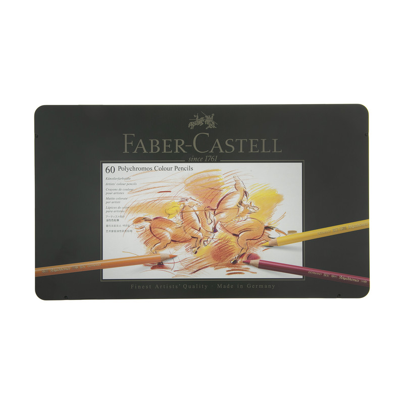 مداد رنگی 60 رنگ فابر-کاستل مدل Polychromos