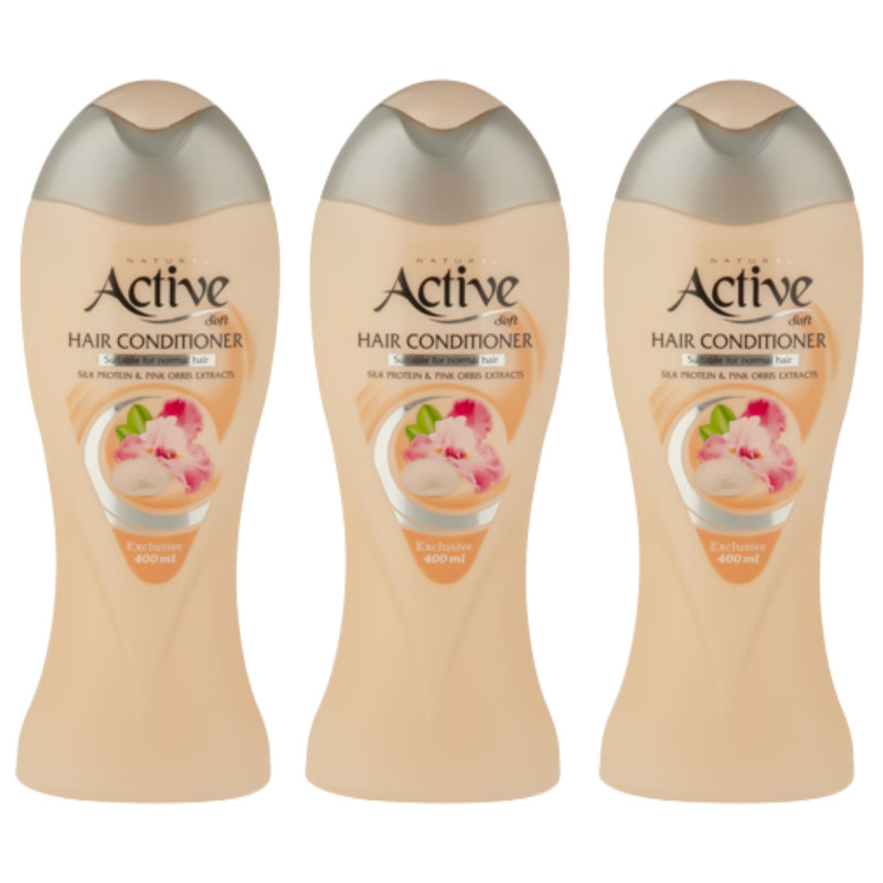 خرید و قیمت نرمکننده مو اکتیو مدل silk protein حجم 400 میلیلیتر بسته 3 عددی