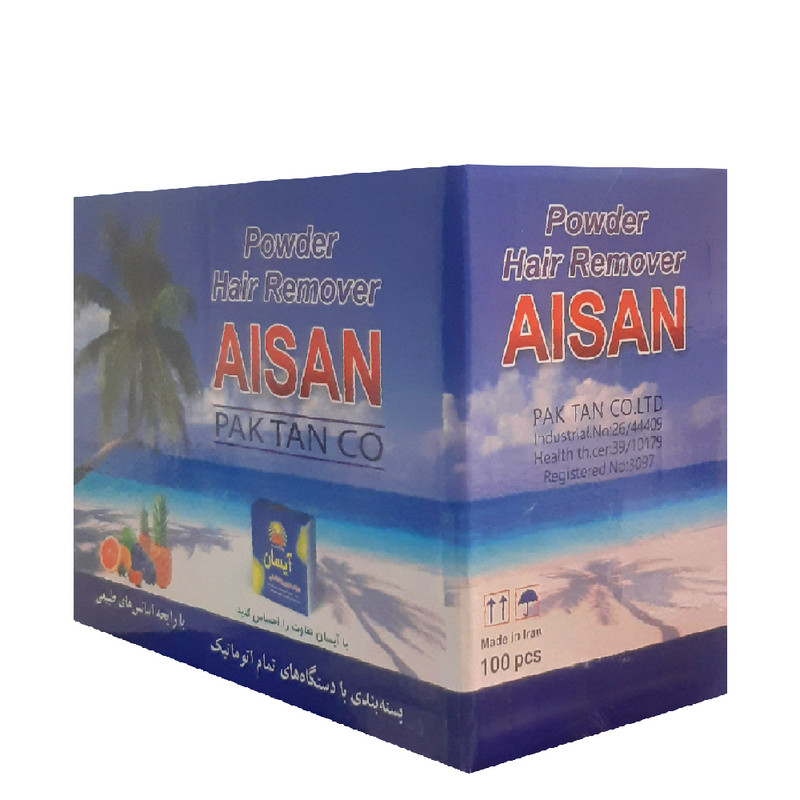 پودر موبر آیسان مدل Arom وزن 85 گرم مجموعه 100 عددی