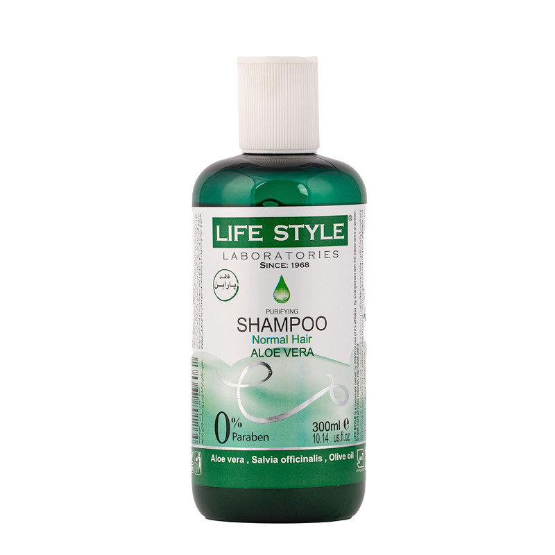 شامپو مو لایف استایل مدل Aloevera حجم 300 میلی لیتر