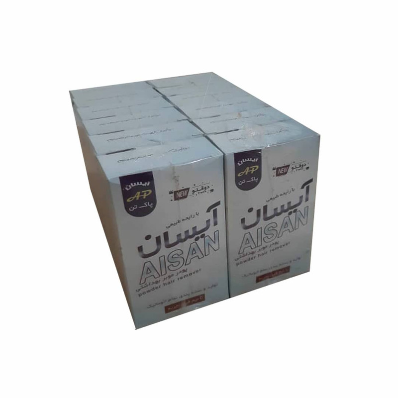 پودر موبر آیسان مدل HK002-3 وزن 140 گرم مجموعه 12 عددی