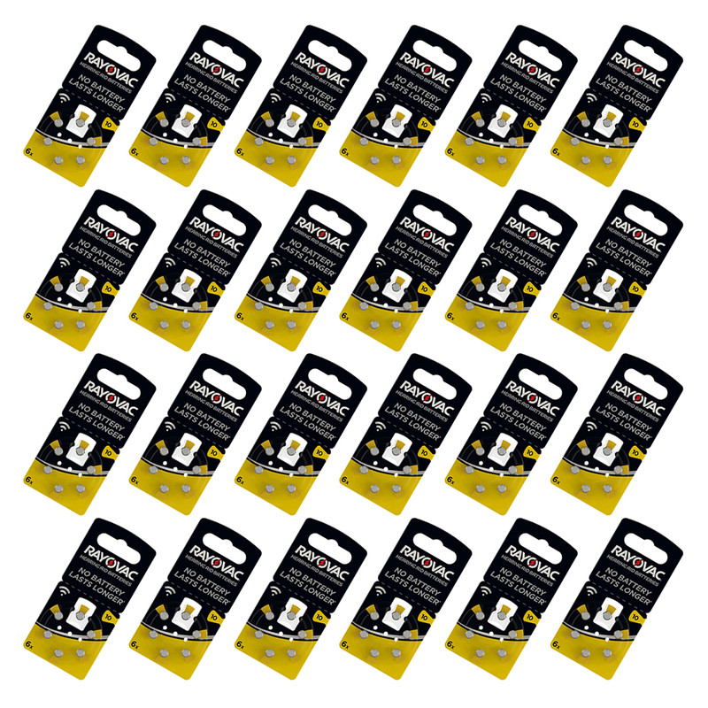 باتری سمعک ریوواک مدل 6-10 مجموعه 144 عددی