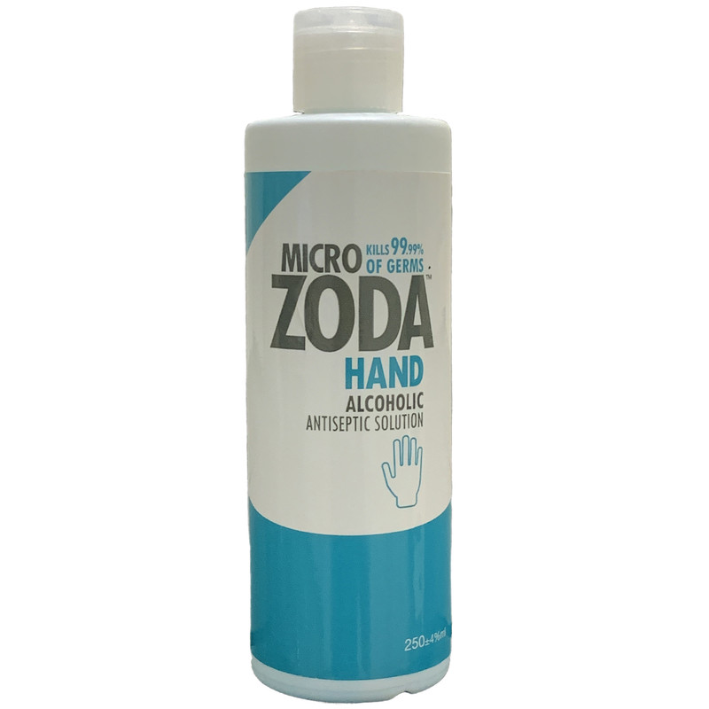 محلول ضدعفونی کننده دست میکروزدا مدل 01 حجم 250 میلیلیتر