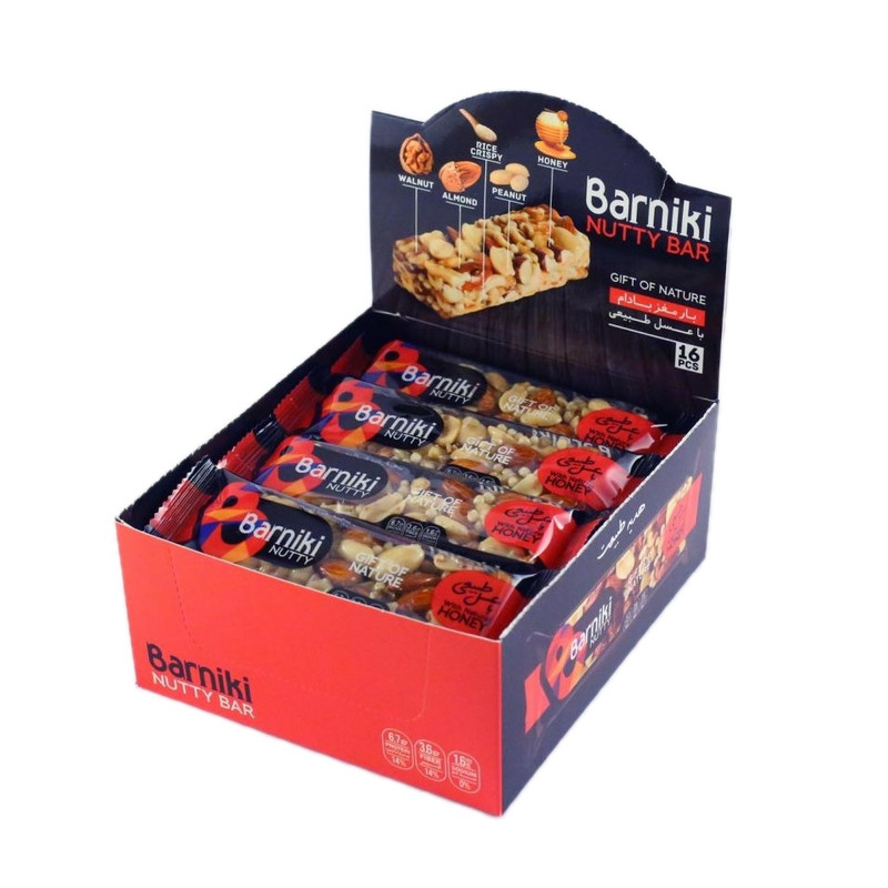 خرید و قیمت نات بار بادامی بارنیکی - بسته 16 عددی