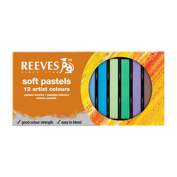 خرید و قیمت پاستل گچی 12 رنگ ریوز کد Soft