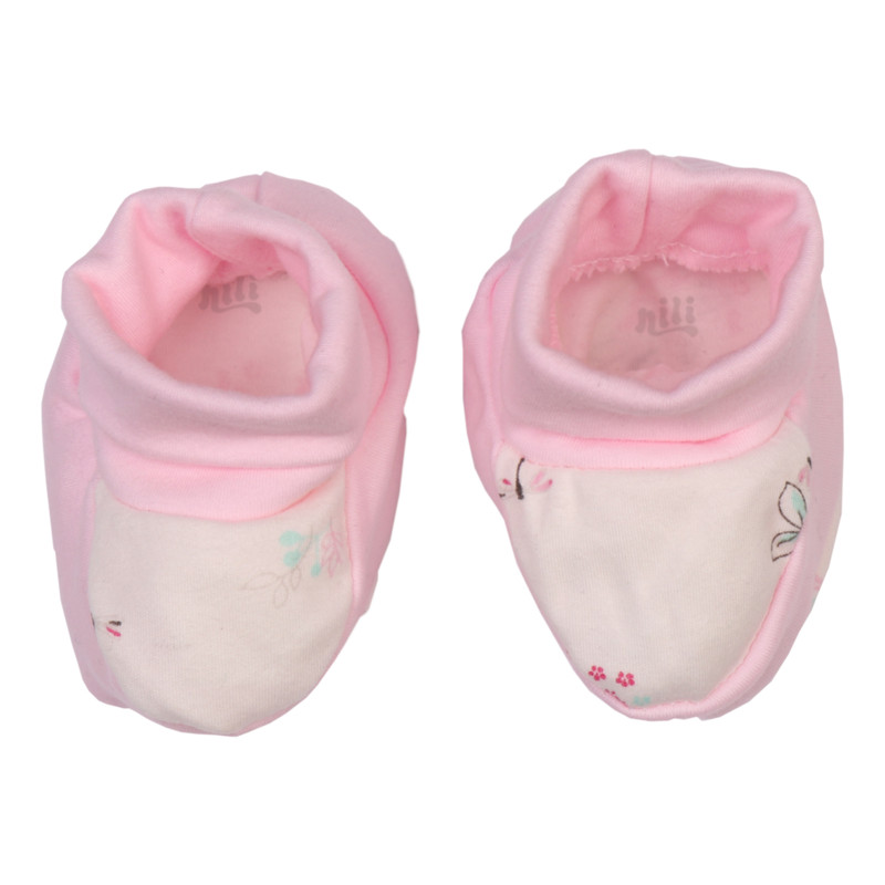 پاپوش نوزادی نیلی مدل لیانا کد 08023