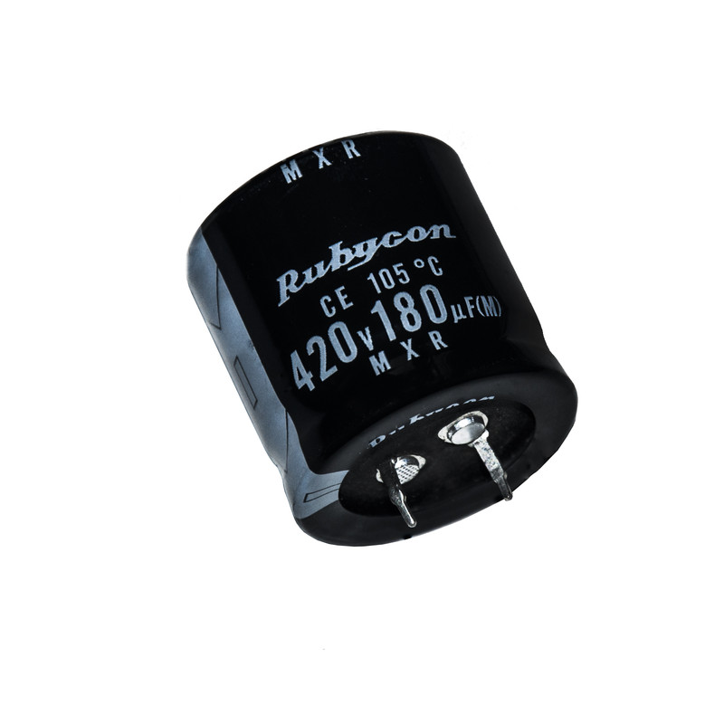 خرید و قیمت خازن الکترولیت 180 میکرو فاراد 420 ولت روبیکون کد 420