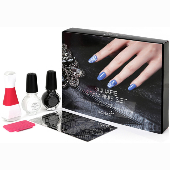 خرید و قیمت مجموعه آرایش ناخن کناد مدل Square Stamping Set