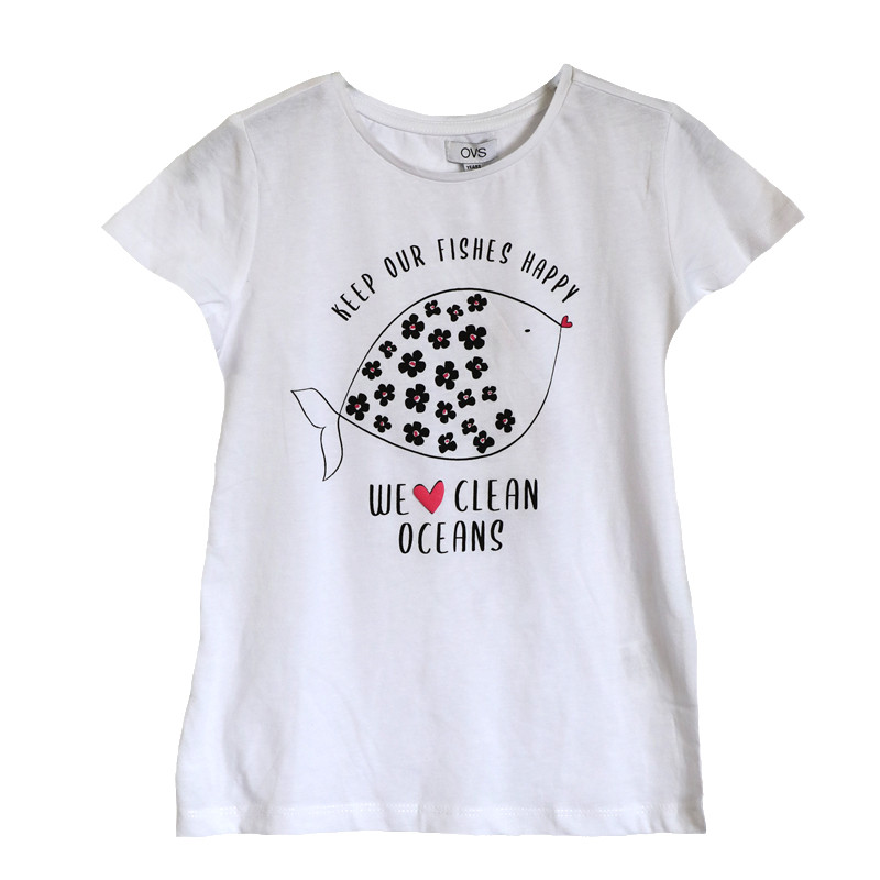 خرید و قیمت تی شرت آستین کوتاه دخترانه او وی اس مدل 10288