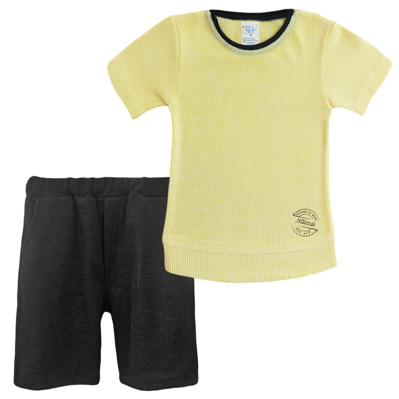 خرید و قیمت ست تی شرت و شلوارک پسرانه نیل کوک مدل BSCT