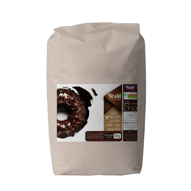 خرید و قیمت پودر کیک کاکائویی تستا-5 کیلوگرم