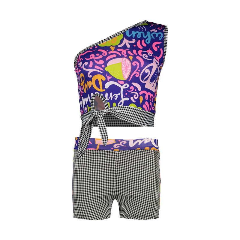 ست نیم تنه و شلوارک زنانه کد 34