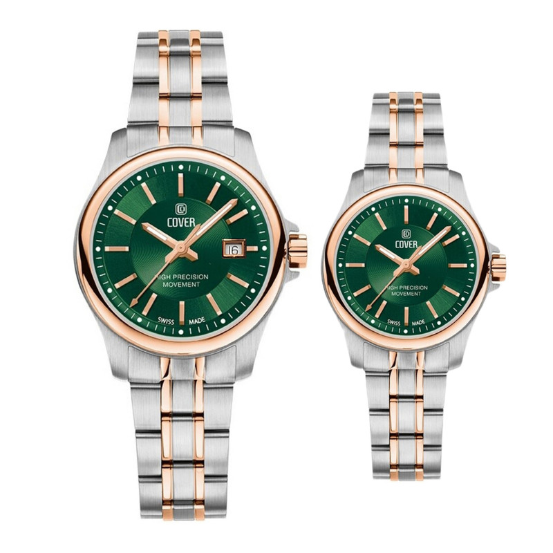 خرید و قیمت ست ساعت مچی عقربه ای زنانه و مردانه کاور مدل CO200.33 - CO201.33