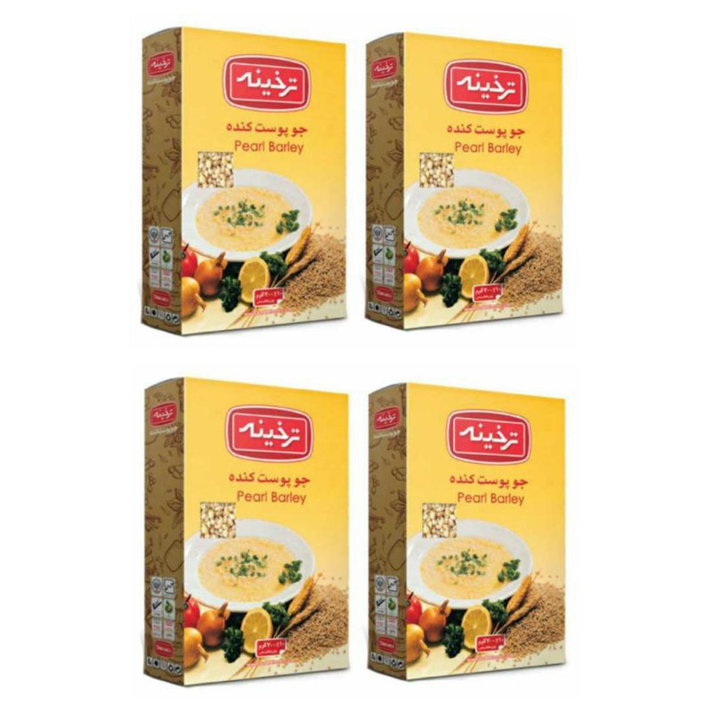 جو پوست کنده ترخینه -300 گرم بسته 4 عددی