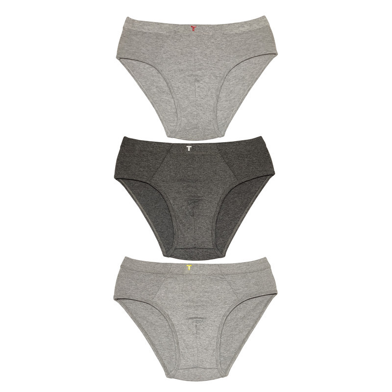 شورت مردانه مدل اسلیپ ملانژ کد 99 بسته 3 عددی