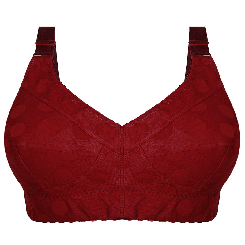 سوتین زنانه دکسونری مدل 340017418 بدون فنر رنگ زرشکی