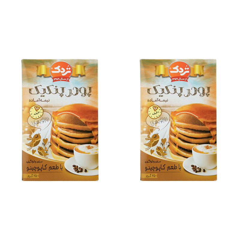 خرید و قیمت پودر پنکیک کاپوچینو تردک - 250 گرم بسته 2 عددی