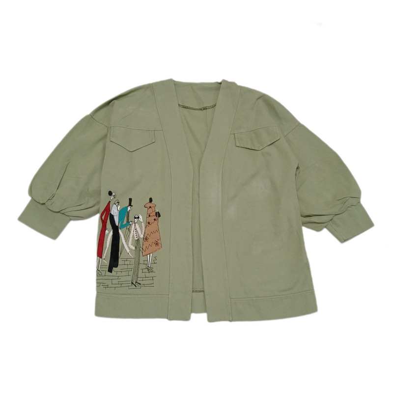 مانتو دخترانه مدل کاریکاتور 6065