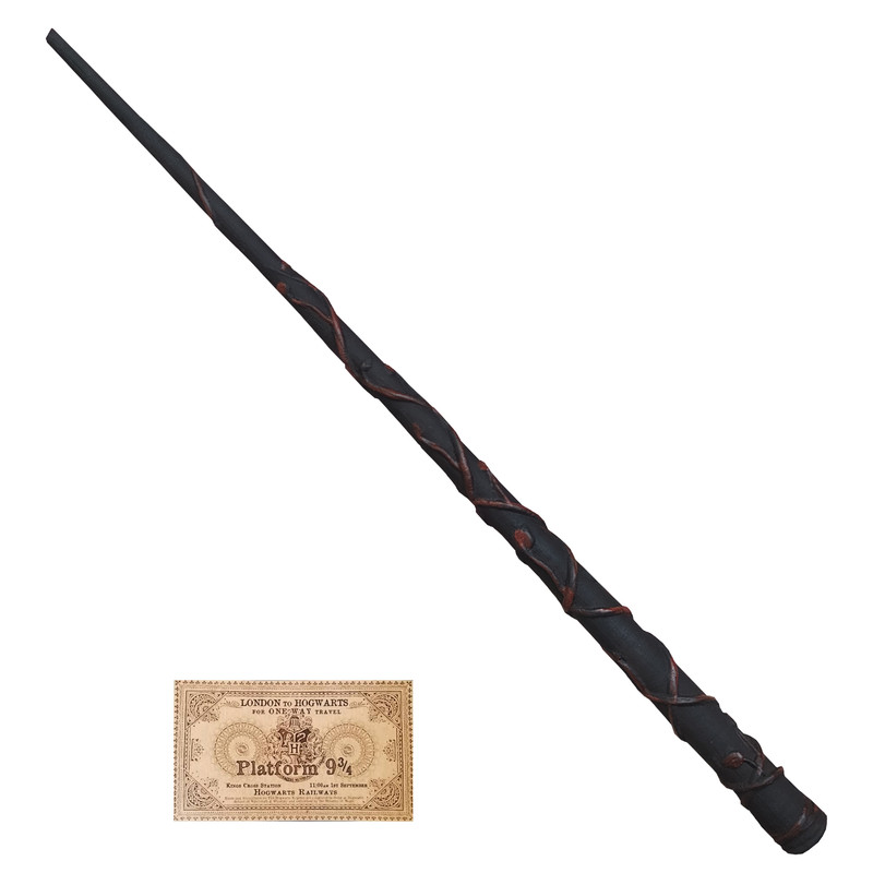 خرید و قیمت اسباب بازی زینتی مدل چوب دستی هری پاتر طرح هرمیون گرنجر به همراه کارت قطار