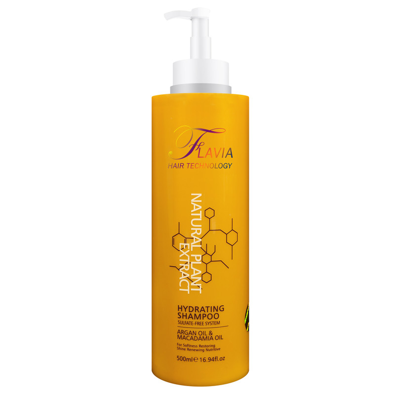 شامپو تقویت کننده و ترمیم کننده مو فلاویا مدل آرگان حجم 500 میلی لیتر