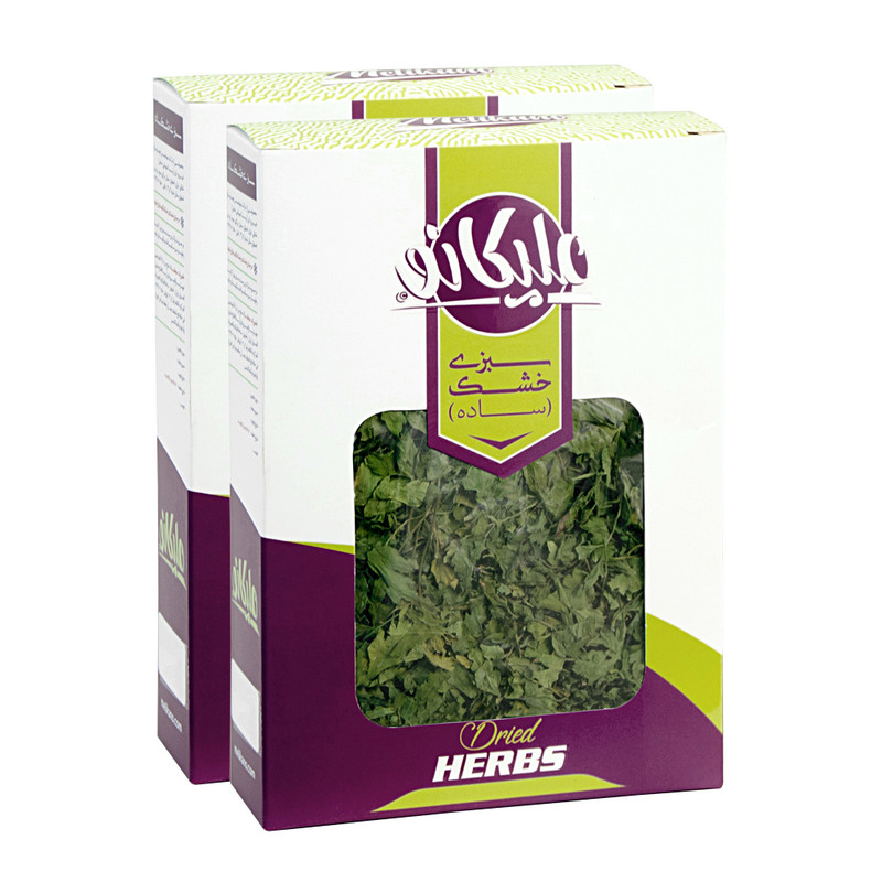 خرید و قیمت سبزی خشک جعفری برگ ملیکانو - 60 گرم بسته 2عددی