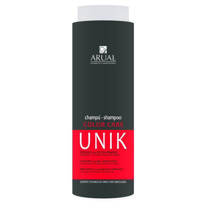 خرید و قیمت شامپو مو کراتین آروآل سری UNIK مدل موهای رنگ و دکلره شده حجم 250 میلی لیتر