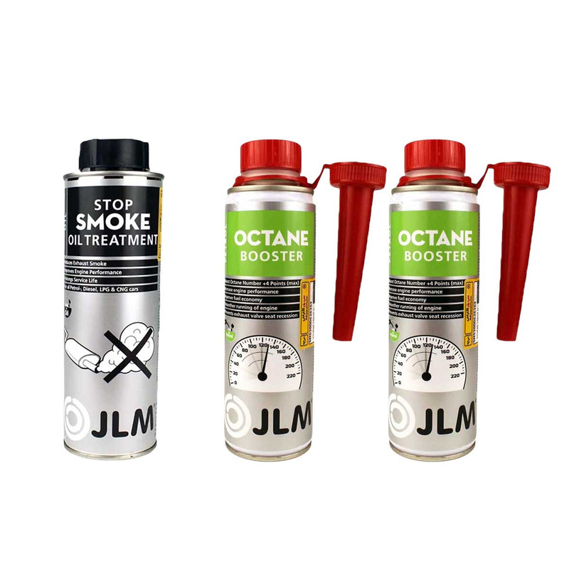 خرید و قیمت اکتان بوستر و مکمل روغن ضد دود جی ال ام کد 885642 885638 حجم 250 میلی لیتر بسته 3 عددی