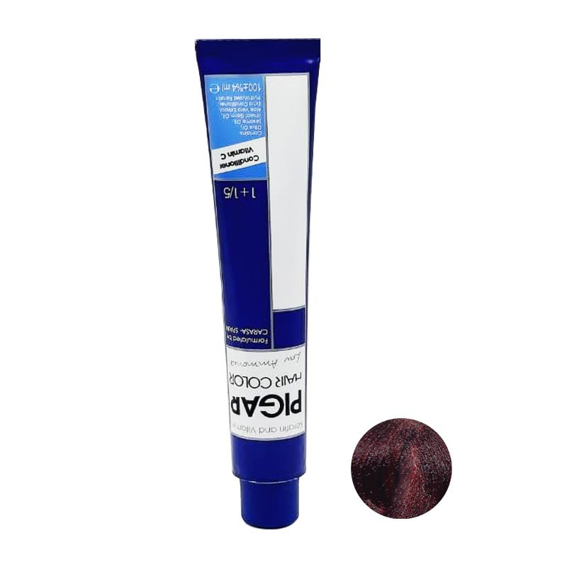 رنگ مو پیگار شماره 5.55 حجم 100 میلی لیتر رنگ آلبالویی تیره