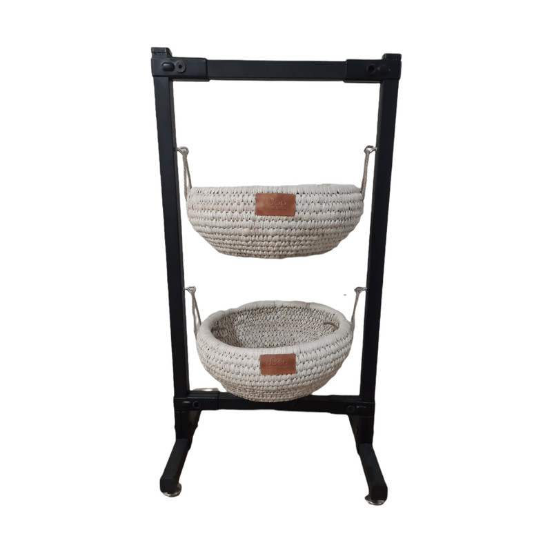 خرید و قیمت سبد سیب زمینی و پیاز مهتاک دکور مدل پایه فلزی